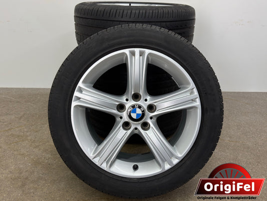 Original BMW 3er F30 F31 4er F32 F33 F36 Sty. 393 17 Zoll Felgen Alufelgen 6796242 Styling Silber 7,5x17 ET37 IS37 Limousine Cabrio Coupé RDKS RSC Felgensatz REIFEN NUR TRANSPORTSCHUTZ