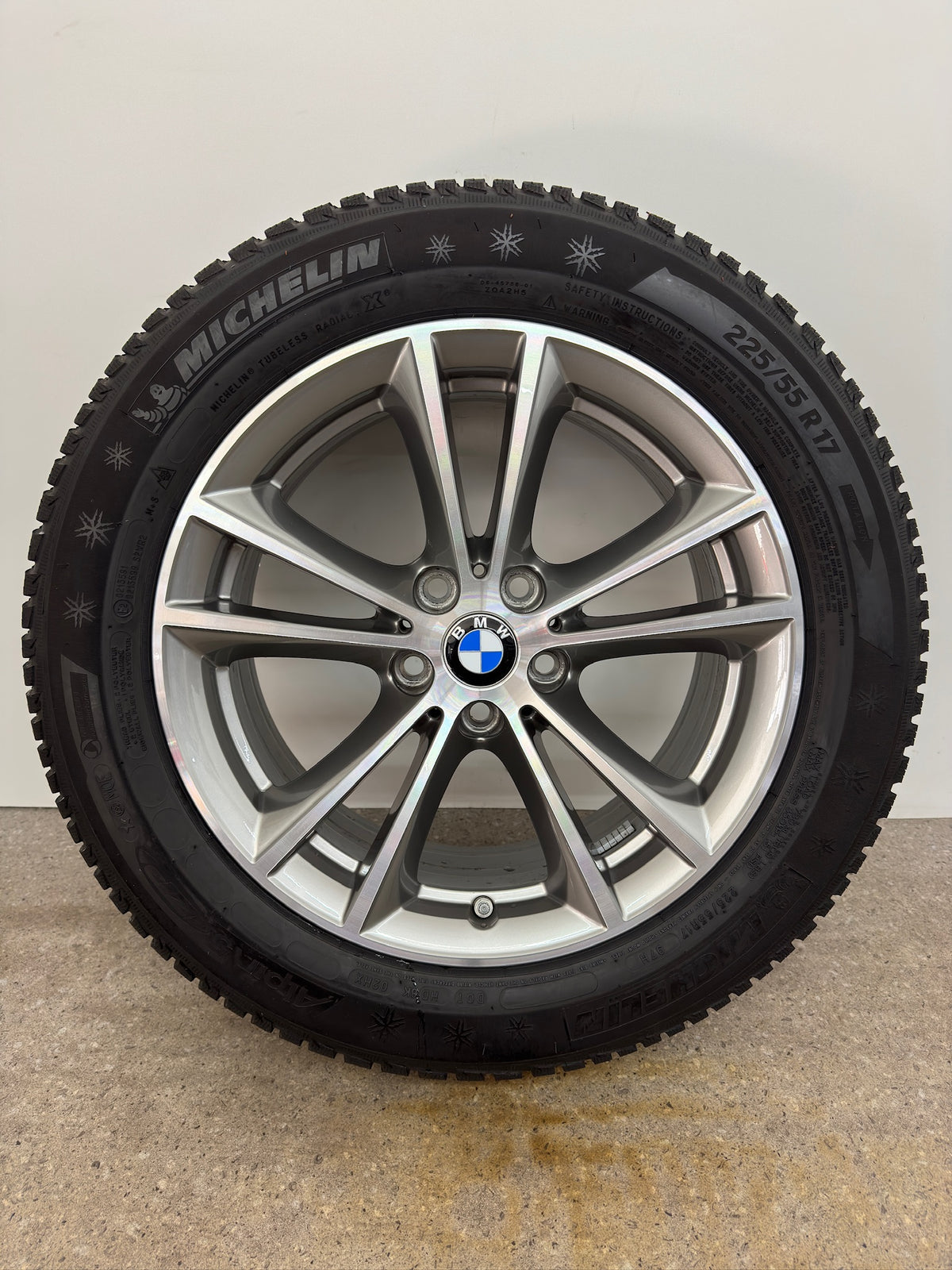 *TOP ZUSTAND* Original BMW 5er G30 G31 Styling 631 17 Zoll Winterräder Winterreifen Felgen 6863417 Alufelgen 225/55 R17 97H RFT RSC V-Speiche 7,5x17 ET27 IS27 Limousine Touring Winterradsatz MwSt.
