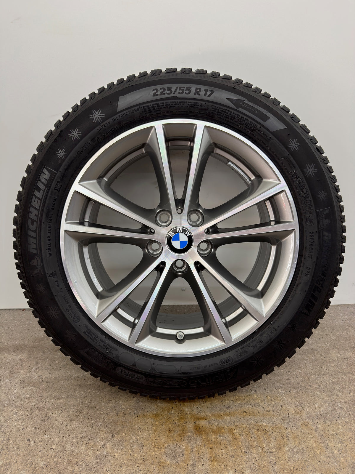 *TOP ZUSTAND* Original BMW 5er G30 G31 Styling 631 17 Zoll Winterräder Winterreifen Felgen 6863417 Alufelgen 225/55 R17 97H RFT RSC V-Speiche 7,5x17 ET27 IS27 Limousine Touring Winterradsatz MwSt.