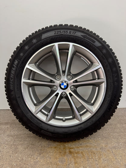 *TOP ZUSTAND* Original BMW 5er G30 G31 Styling 631 17 Zoll Winterräder Winterreifen Felgen 6863417 Alufelgen 225/55 R17 97H RFT RSC V-Speiche 7,5x17 ET27 IS27 Limousine Touring Winterradsatz MwSt.