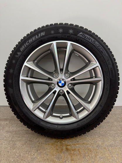 *TOP ZUSTAND* Original BMW 5er G30 G31 Styling 631 17 Zoll Winterräder Winterreifen Felgen 6863417 Alufelgen 225/55 R17 97H RFT RSC V-Speiche 7,5x17 ET27 IS27 Limousine Touring Winterradsatz MwSt.
