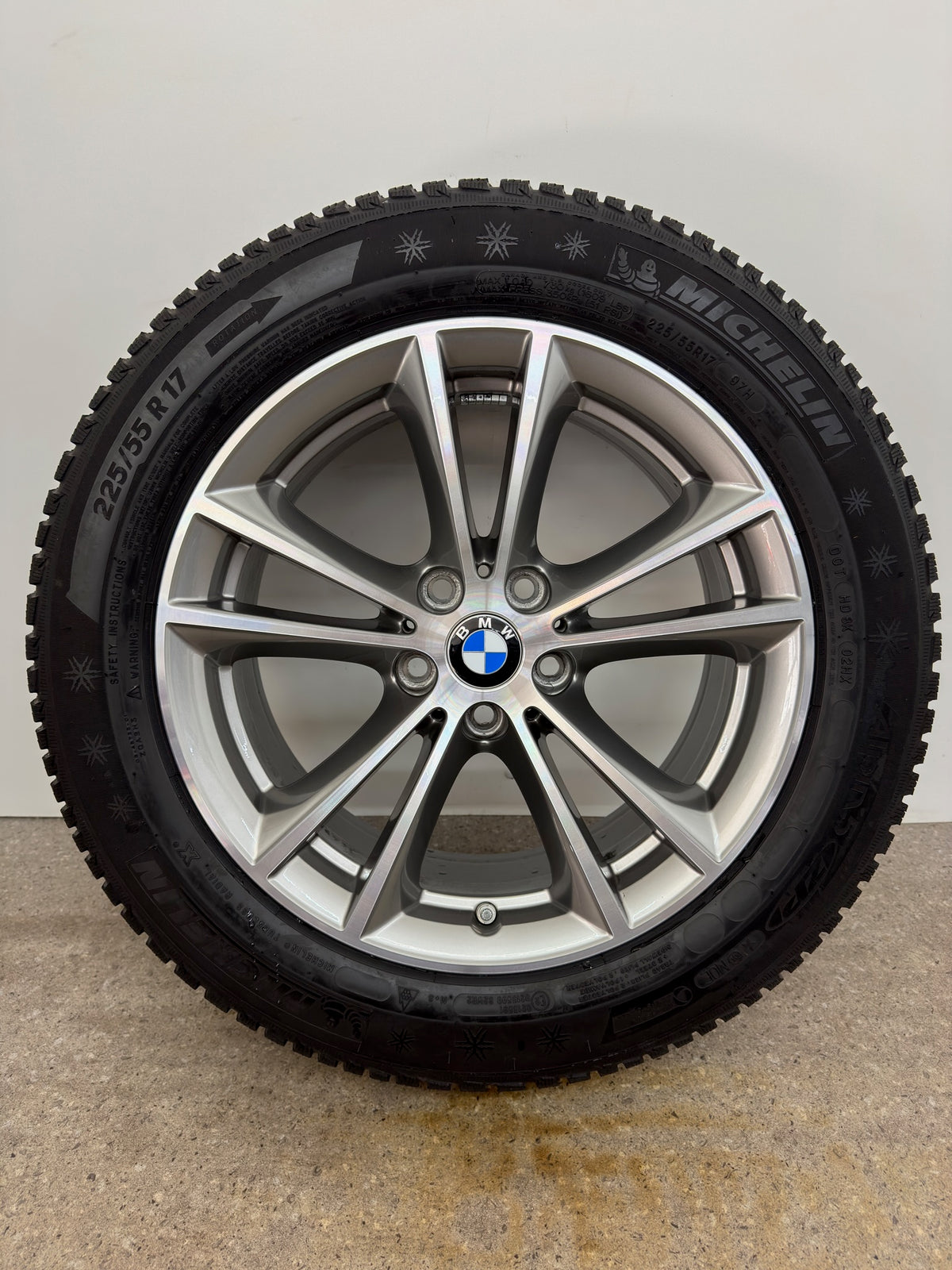 *TOP ZUSTAND* Original BMW 5er G30 G31 Styling 631 17 Zoll Winterräder Winterreifen Felgen 6863417 Alufelgen 225/55 R17 97H RFT RSC V-Speiche 7,5x17 ET27 IS27 Limousine Touring Winterradsatz MwSt.