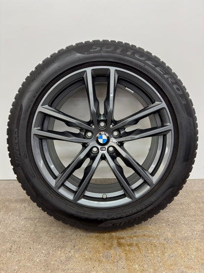 TOP DOT4822 6mm Original BMW X3 G01 X4 G02 19 Zoll M 698M Winterräder Winterreifen Felgen 8746987 Alufelgen 245/50 R19 105V M+S SUV Pirelli RSC RDCi Anthrazit Grey Winterradsatz MwSt.
