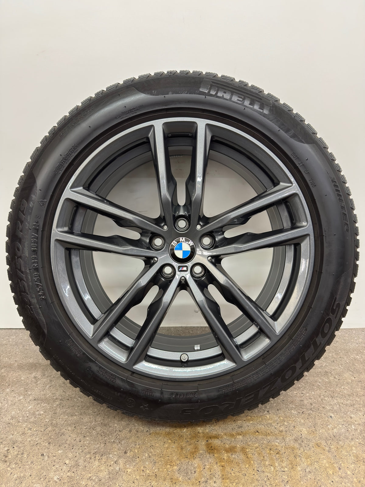 TOP DOT4822 6mm Original BMW X3 G01 X4 G02 19 Zoll M 698M Winterräder Winterreifen Felgen 8746987 Alufelgen 245/50 R19 105V M+S SUV Pirelli RSC RDCi Anthrazit Grey Winterradsatz MwSt.