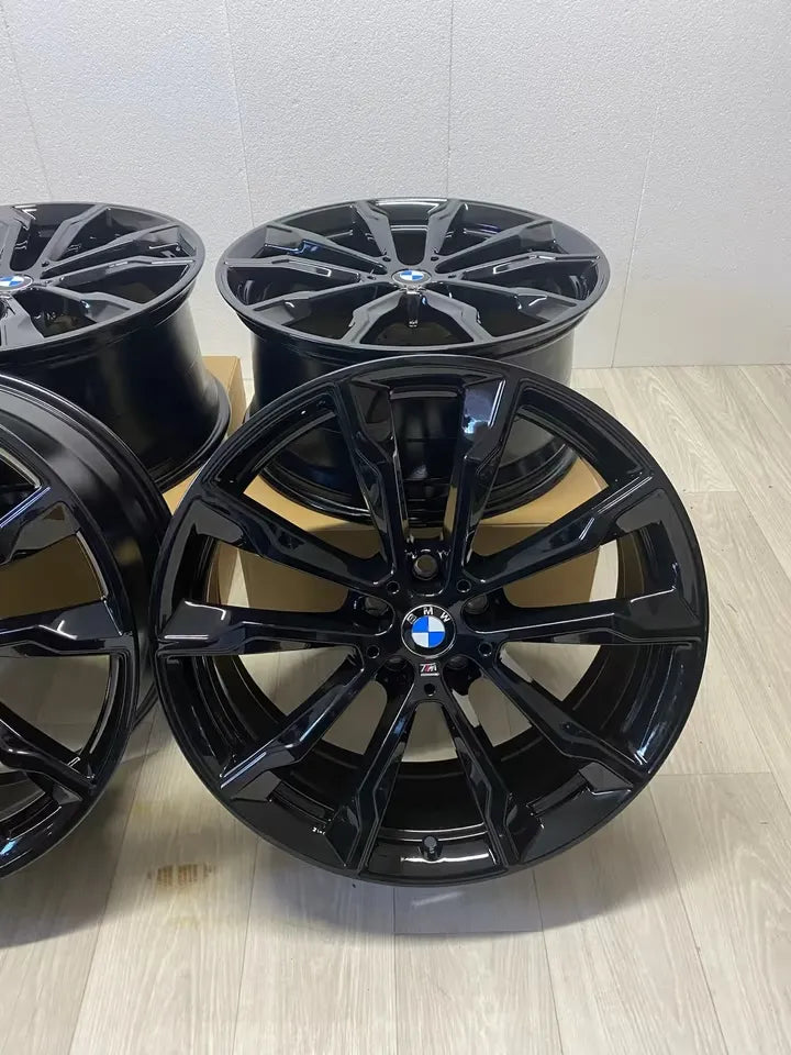 NEU* Original BMW X3 G01 X4 20 Zoll M 669M Felgen Alufelgen 8010268 8010269 Black Edition Schwarz Hochglanz 8x20 IS27 ET27 9,5x20 IS20 ET43 5x112 M Sport Felgensatz