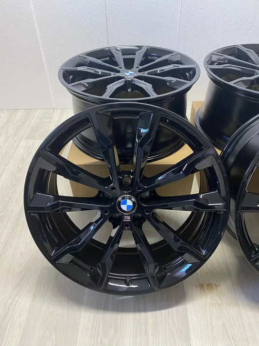 NEU* Original BMW X3 G01 X4 20 Zoll M 669M Felgen Alufelgen 8010268 8010269 Black Edition Schwarz Hochglanz 8x20 IS27 ET27 9,5x20 IS20 ET43 5x112 M Sport Felgensatz