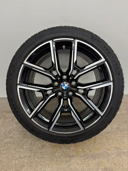 Original BMW i4 G26 Gran Coupé 19 Zoll M 859M Winterräder Winterreifen Felgen 8747304 5A50407 8747305 Alufelgen 245/40 R19 98V 255/40 R19 100V M+S Styling Schwarz Bicolor Winterradsatz MwSt.