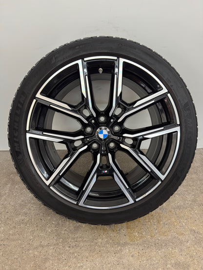 Original BMW i4 G26 Gran Coupé 19 Zoll M 859M Winterräder Winterreifen Felgen 8747304 5A50407 8747305 Alufelgen 245/40 R19 98V 255/40 R19 100V M+S Styling Schwarz Bicolor Winterradsatz MwSt.