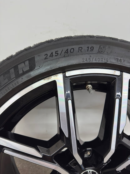 Original BMW i4 G26 Gran Coupé 19 Zoll M 859M Winterräder Winterreifen Felgen 8747304 5A50407 8747305 Alufelgen 245/40 R19 98V 255/40 R19 100V M+S Styling Schwarz Bicolor Winterradsatz MwSt.