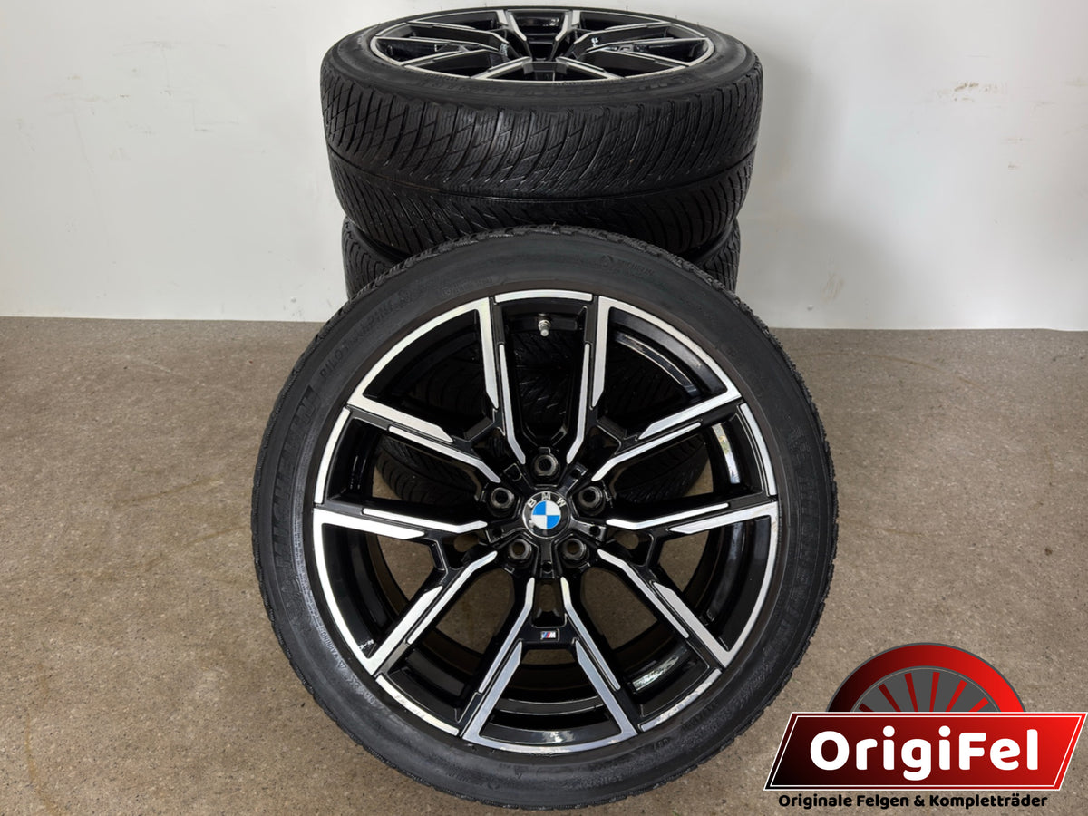 Original BMW i4 G26 Gran Coupé 19 Zoll M 859M Winterräder Winterreifen Felgen 8747304 5A50407 8747305 Alufelgen 245/40 R19 98V 255/40 R19 100V M+S Styling Schwarz Bicolor Winterradsatz MwSt.