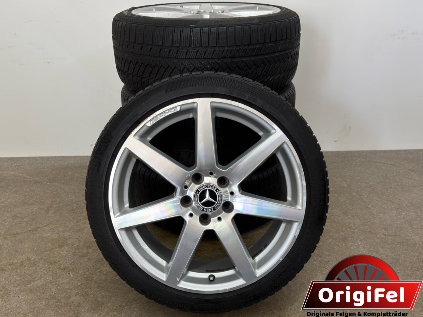 Original Mercedes C-Klasse W 204 S 204 18 Zoll AMG Winterräder Winterreifen Felgen Alufelgen A2044019802 A2044019902 225/40 R18 92V 255/35 R18 94V T-Modell Limousine Winterradsatz