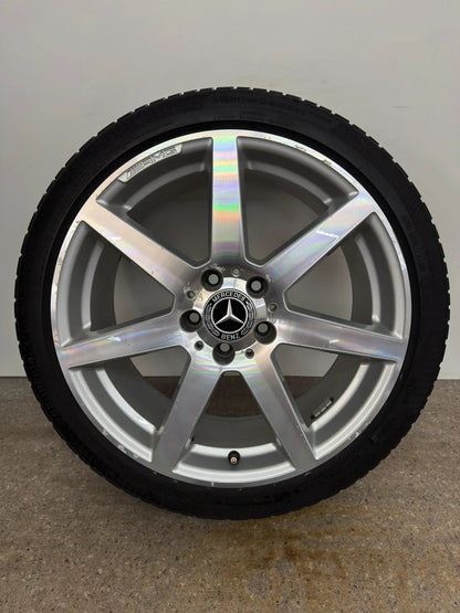 Original Mercedes C-Klasse W 204 S 204 18 Zoll AMG Winterräder Winterreifen Felgen Alufelgen A2044019802 A2044019902 225/40 R18 92V 255/35 R18 94V T-Modell Limousine Winterradsatz
