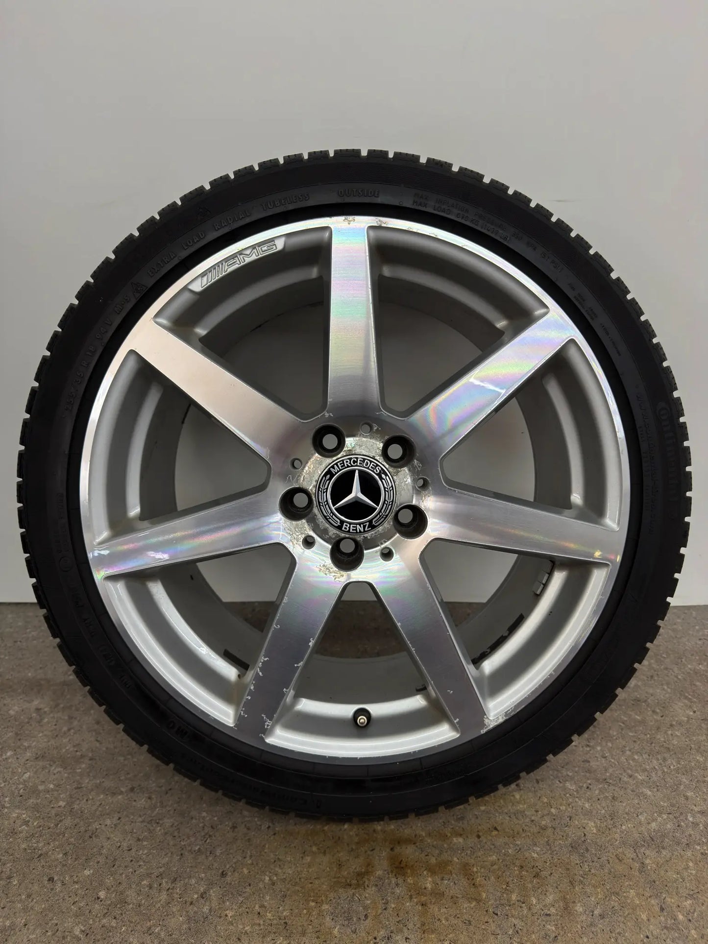Original Mercedes C-Klasse W 204 S 204 18 Zoll AMG Winterräder Winterreifen Felgen Alufelgen A2044019802 A2044019902 225/40 R18 92V 255/35 R18 94V T-Modell Limousine Winterradsatz