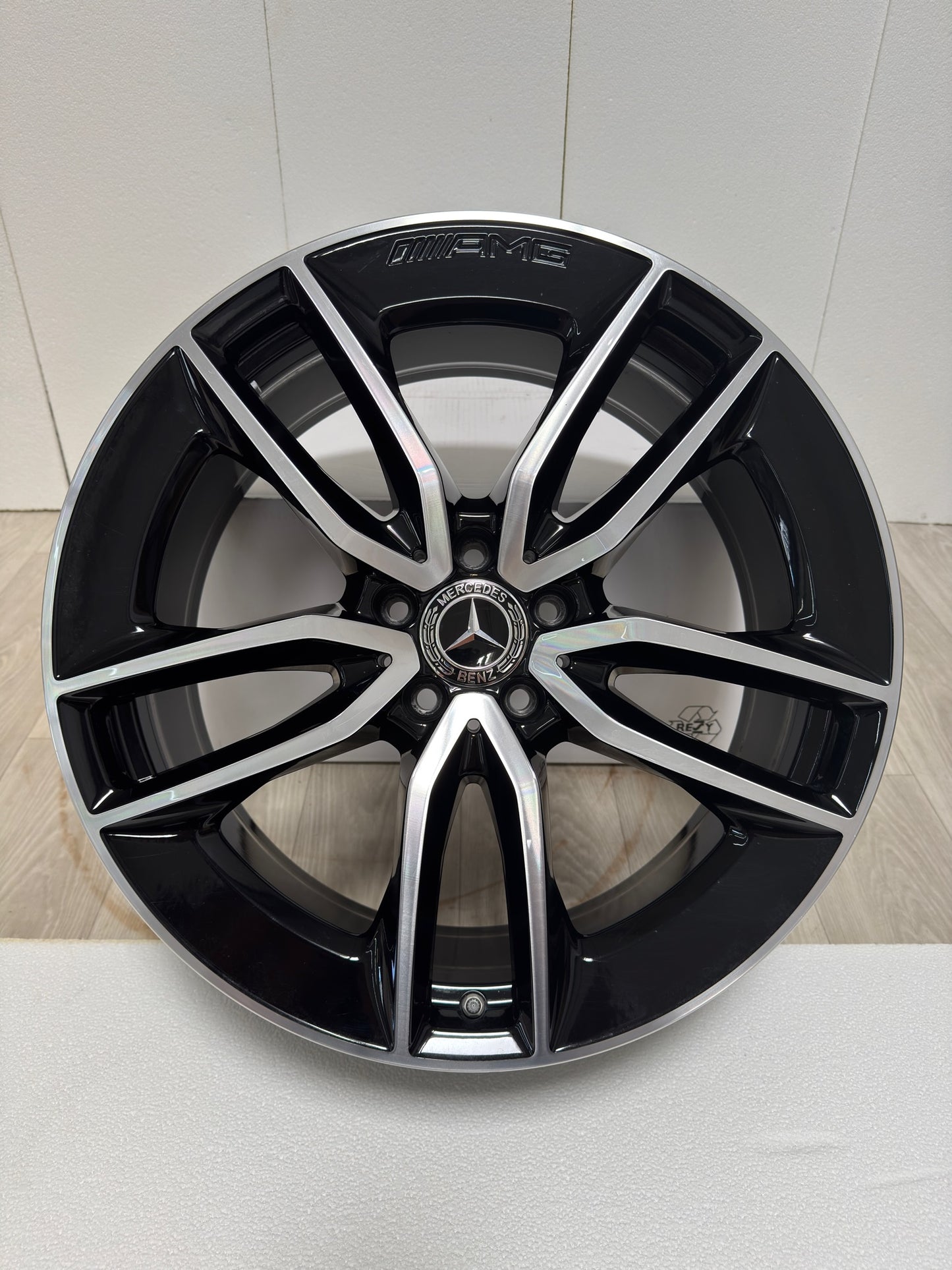 Original Mercedes E-Klasse W213 43 53 AMG 20 Zoll Felge A2134015000 Alufelge Einzelfelge W213 S213 C238 A238 9x20 ET49 Schwarz Glanzgedreht Limousine T-Modell Ersatzfelge
