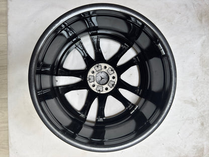 Original Mercedes E-Klasse W213 43 53 AMG 20 Zoll Felge A2134015000 Alufelge Einzelfelge W213 S213 C238 A238 9x20 ET49 Schwarz Glanzgedreht Limousine T-Modell Ersatzfelge