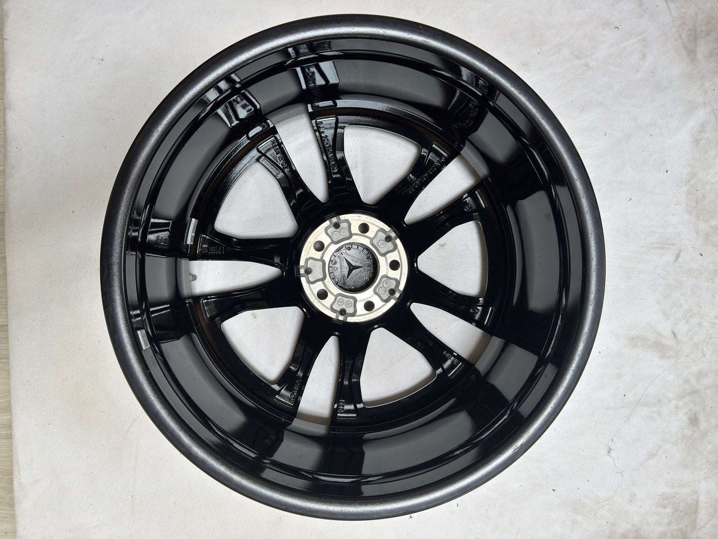 Original Mercedes E-Klasse W213 43 53 AMG 20 Zoll Felge A2134014900 Alufelge Einzelfelge W213 S213 C238 A238 8x20 ET20 Schwarz Glanzgedreht Limousine T-Modell Ersatzfelge