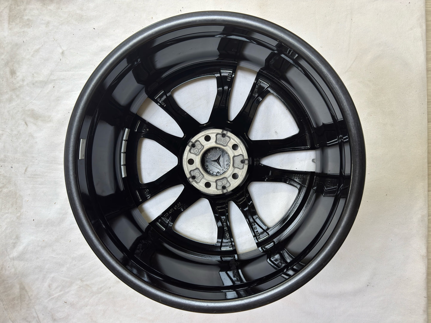 Original Mercedes E-Klasse W213 43 53 AMG 20 Zoll Felge A2134014900 Alufelge Einzelfelge W213 S213 C238 A238 8x20 ET20 Schwarz Glanzgedreht Limousine T-Modell Ersatzfelge