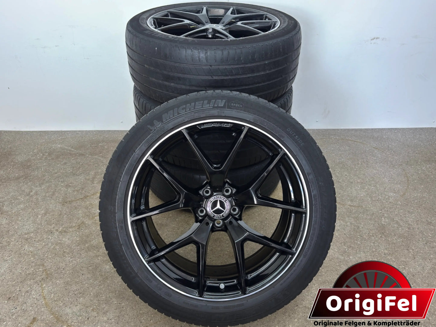 Original Mercedes GLC X 253 C 253 20 Zoll AMG Sommerräder Sommerreifen Felgen A2534015500 A2534015600 Alufelgen 255/45 R20 105Y 285/40 R20 108Y MO SUV Coupé Sport Line Schwarz Sommerradsatz
