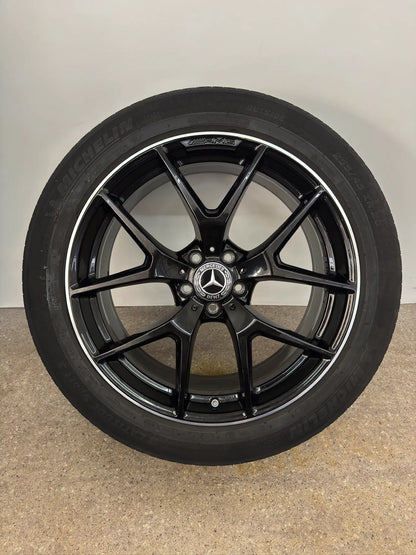 Original Mercedes GLC X 253 C 253 20 Zoll AMG Sommerräder Sommerreifen Felgen A2534015500 A2534015600 Alufelgen 255/45 R20 105Y 285/40 R20 108Y MO SUV Coupé Sport Line Schwarz Sommerradsatz