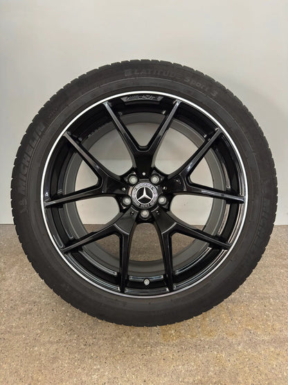 Original Mercedes GLC X 253 C 253 20 Zoll AMG Sommerräder Sommerreifen Felgen A2534015500 A2534015600 Alufelgen 255/45 R20 105Y 285/40 R20 108Y MO SUV Coupé Sport Line Schwarz Sommerradsatz
