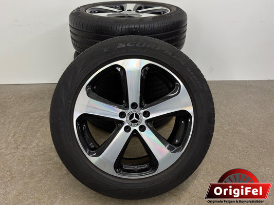 Original Mercedes GLC X253 C253 235/55 R19 Zoll Sommerräder Sommerreifen Felgen Alufelgen Exclusive Avantgarde Glanzgedreht Sommerkomplettradsatz Sommerradsatz