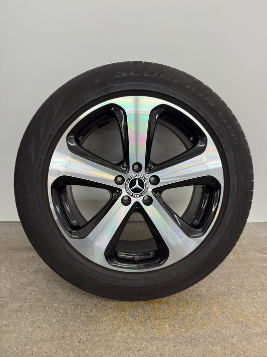 Original Mercedes GLC X253 C253 235/55 R19 Zoll Sommerräder Sommerreifen Felgen Alufelgen Exclusive Avantgarde Glanzgedreht Sommerkomplettradsatz Sommerradsatz