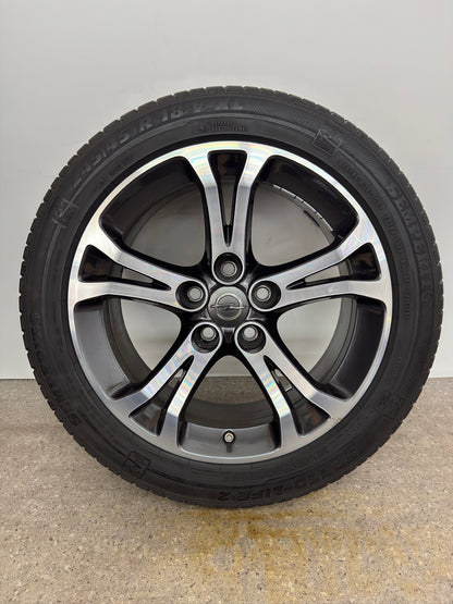 Original Opel Insignia A Twin Spoke 18 Zoll OPC Felgen Alufelgen 32026039 Gsi 8x18 ET42 5x120 Sport Line Bicolor Anthrazit Felgensatz (REIFEN NUR TRANSPORTSCHUTZ)