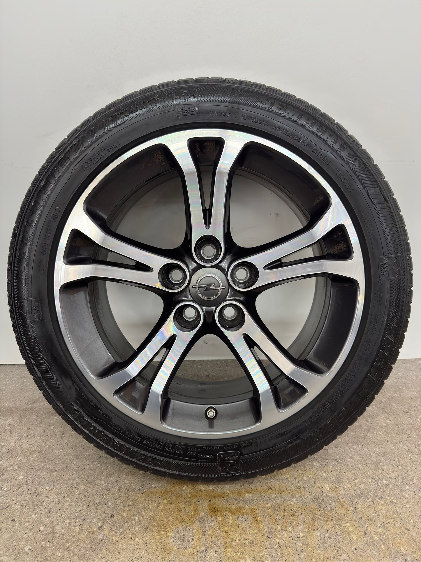 Original Opel Insignia A Twin Spoke 18 Zoll OPC Felgen Alufelgen 32026039 Gsi 8x18 ET42 5x120 Sport Line Bicolor Anthrazit Felgensatz (REIFEN NUR TRANSPORTSCHUTZ)