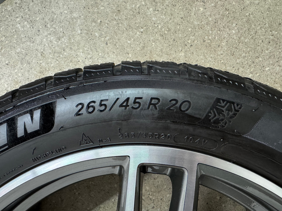 WIE NEU DOT23 Original Porsche Macan II 2 III 3 20 Zoll Winterräder Winterreifen Felgen Alufelgen 95B601025DG 95B601025DH 265/45 R20 104V 295/40 R20 106V Sport Exclusive Bicolor SUV M+S