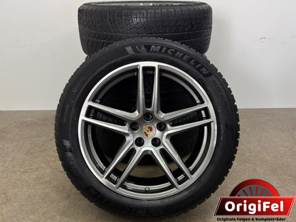 WIE NEU DOT23 Original Porsche Macan II 2 III 3 20 Zoll Winterräder Winterreifen Felgen Alufelgen 95B601025DG 95B601025DH 265/45 R20 104V 295/40 R20 106V Sport Exclusive Bicolor SUV M+S