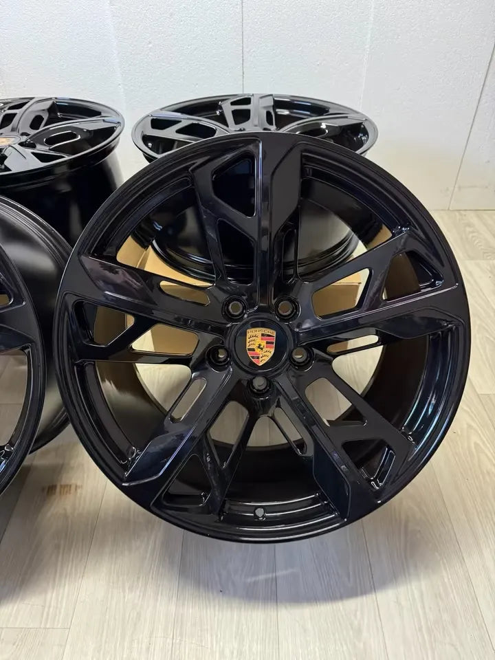 NEU* Original Porsche Taycan 21 Zoll Cross Turismo Felgen Alufelgen 9J1601025AL 9J1601025AM 9,5x21 ET60 11,5x21 ET66 Turbo S GTS GT 4 S Aero Cross Turismo Sport Felgensatz 9J1 Schwarz MwSt.