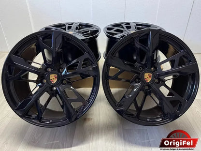 NEU* Original Porsche Taycan 21 Zoll Cross Turismo Felgen Alufelgen 9J1601025AL 9J1601025AM 9,5x21 ET60 11,5x21 ET66 Turbo S GTS GT 4 S Aero Cross Turismo Sport Felgensatz 9J1 Schwarz MwSt.