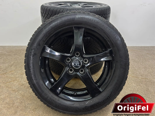 Original Skoda Octavia III 3 5E 16 Zoll Winterräder Winterreifen Felgen KBA 49473 Alufelgen 6x16 ET48 5x112 205/55 R16 91H Schwarz Kombi Limousine Winterradsatz
