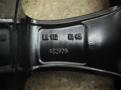 Original Skoda Octavia III 3 5E 16 Zoll Winterräder Winterreifen Felgen KBA 49473 Alufelgen 6x16 ET48 5x112 205/55 R16 91H Schwarz Kombi Limousine Winterradsatz