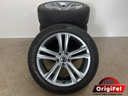 Original VW Arteon 3H Shooting Brake 18 Zoll Sebring Winterräder Winterreifen Felgen 3G8601025N Alufelgen Anthrazit R-Line 245/45 R18 96V Winterradsatz M+S MwSt. ausweisbar