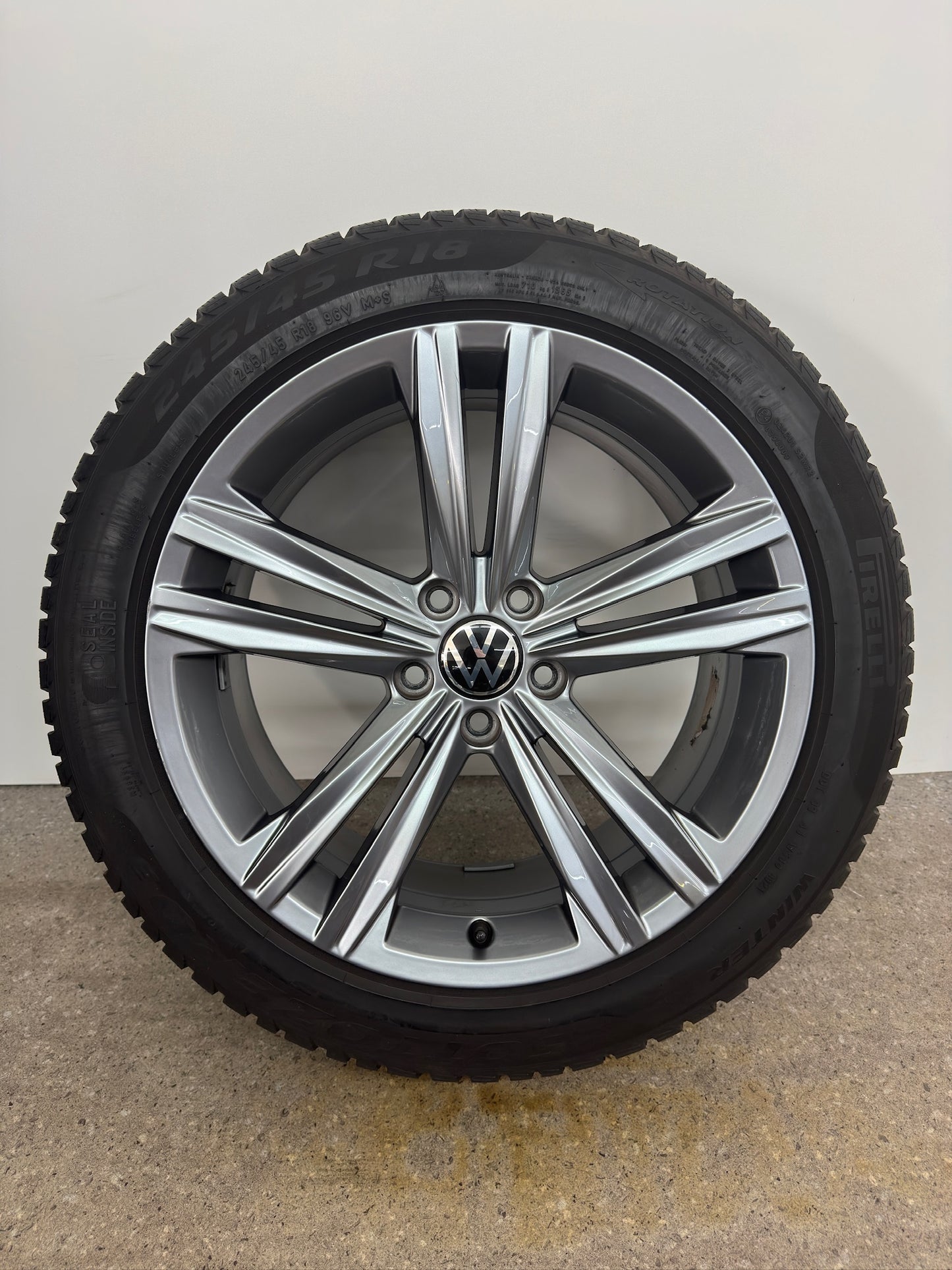 Original VW Arteon 3H Shooting Brake 18 Zoll Sebring Winterräder Winterreifen Felgen 3G8601025N Alufelgen Anthrazit R-Line 245/45 R18 96V Winterradsatz M+S MwSt. ausweisbar