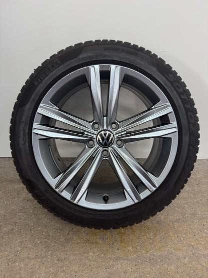 Original VW Arteon 3H Shooting Brake 18 Zoll Sebring Winterräder Winterreifen Felgen 3G8601025N Alufelgen Anthrazit R-Line 245/45 R18 96V Winterradsatz M+S MwSt. ausweisbar