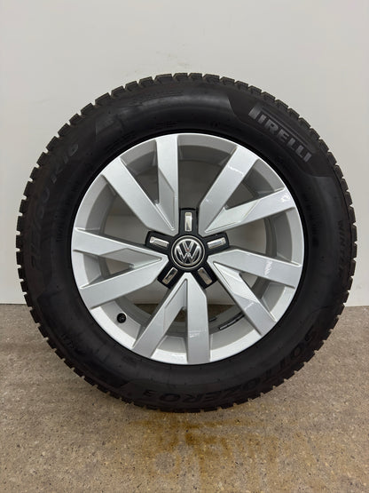 *2 neue Reifen* Original VW Passat B8 3G 16 Zoll Aragon Winterräder Winterreifen Felgen 3G0601025BJ Alufelgen Silber 215/60 R16 99H M+S 6,5x16 ET41 Limousine Variant Winterradsatz