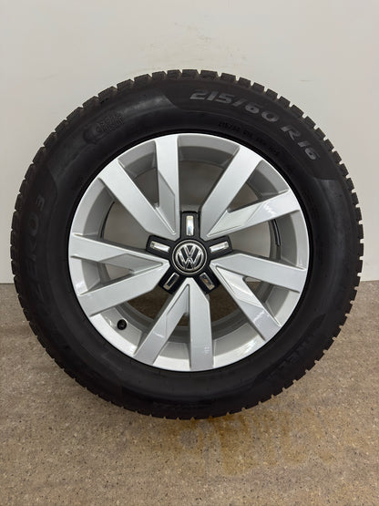 *2 neue Reifen* Original VW Passat B8 3G 16 Zoll Aragon Winterräder Winterreifen Felgen 3G0601025BJ Alufelgen Silber 215/60 R16 99H M+S 6,5x16 ET41 Limousine Variant Winterradsatz