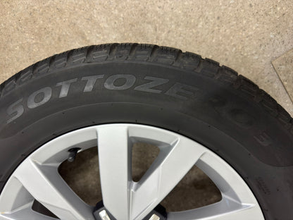 *2 neue Reifen* Original VW Passat B8 3G 16 Zoll Aragon Winterräder Winterreifen Felgen 3G0601025BJ Alufelgen Silber 215/60 R16 99H M+S 6,5x16 ET41 Limousine Variant Winterradsatz