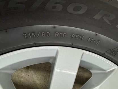 *2 neue Reifen* Original VW Passat B8 3G 16 Zoll Aragon Winterräder Winterreifen Felgen 3G0601025BJ Alufelgen Silber 215/60 R16 99H M+S 6,5x16 ET41 Limousine Variant Winterradsatz