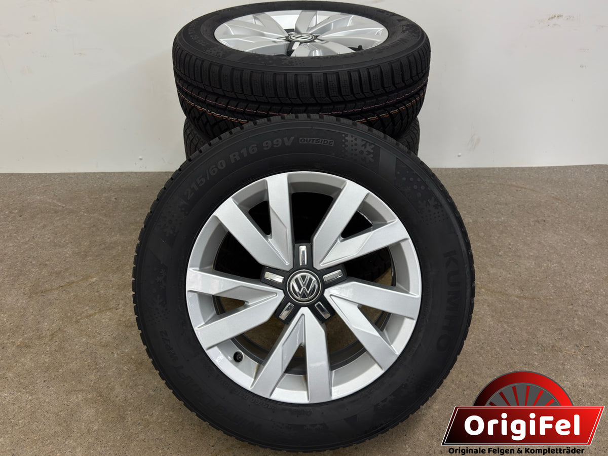 *2 neue Reifen* Original VW Passat B8 3G 16 Zoll Aragon Winterräder Winterreifen Felgen 3G0601025BJ Alufelgen Silber 215/60 R16 99H M+S 6,5x16 ET41 Limousine Variant Winterradsatz