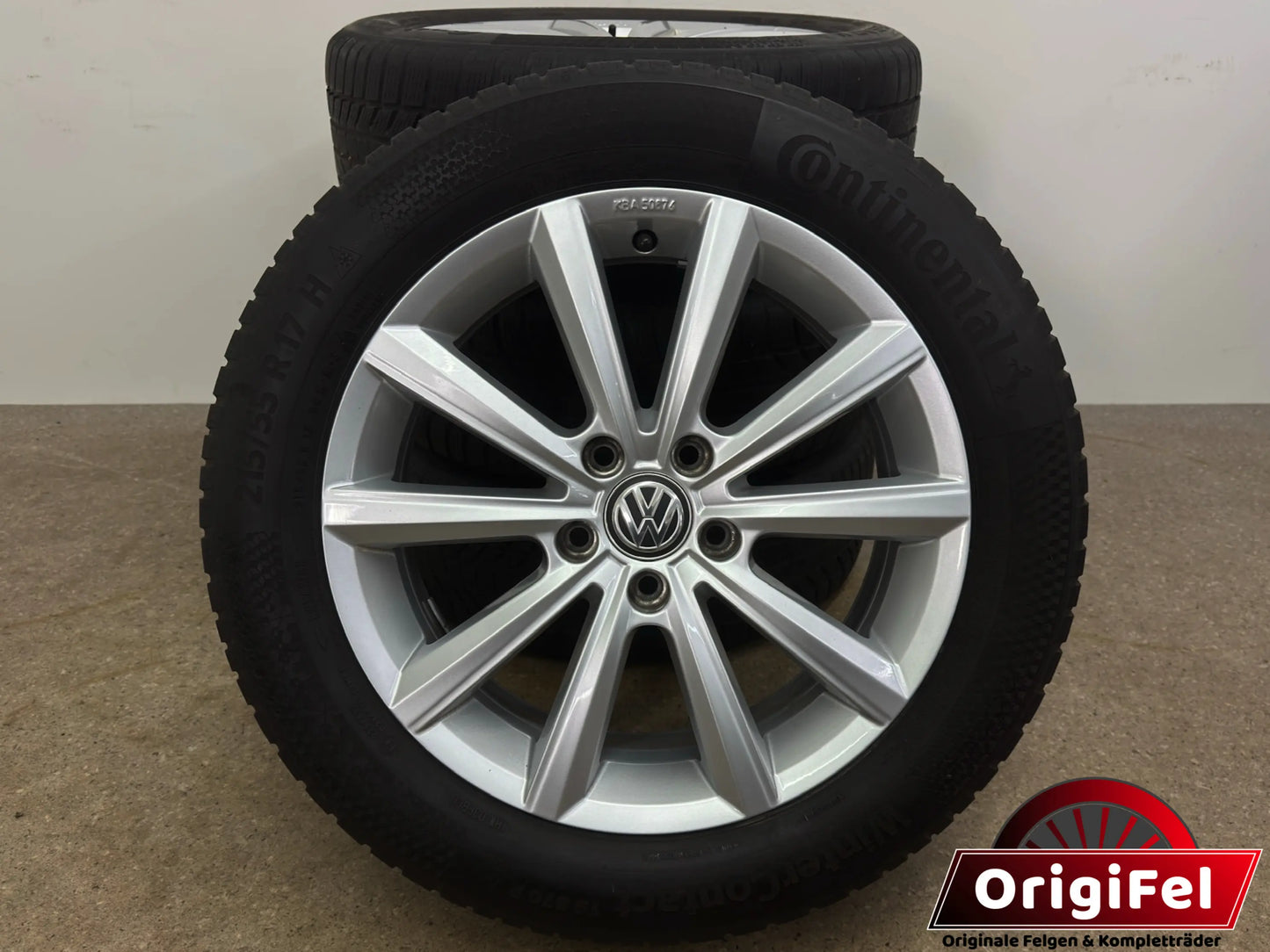 Original VW Passat B8 3G 17 Zoll Merano Winterräder Winterreifen Felgen 3G0071497C Alufelgen 215/55 R17 94H KBA50876 M+S Silber 6,5x17 ET41 5x112 Limousine Variant Winterradsatz