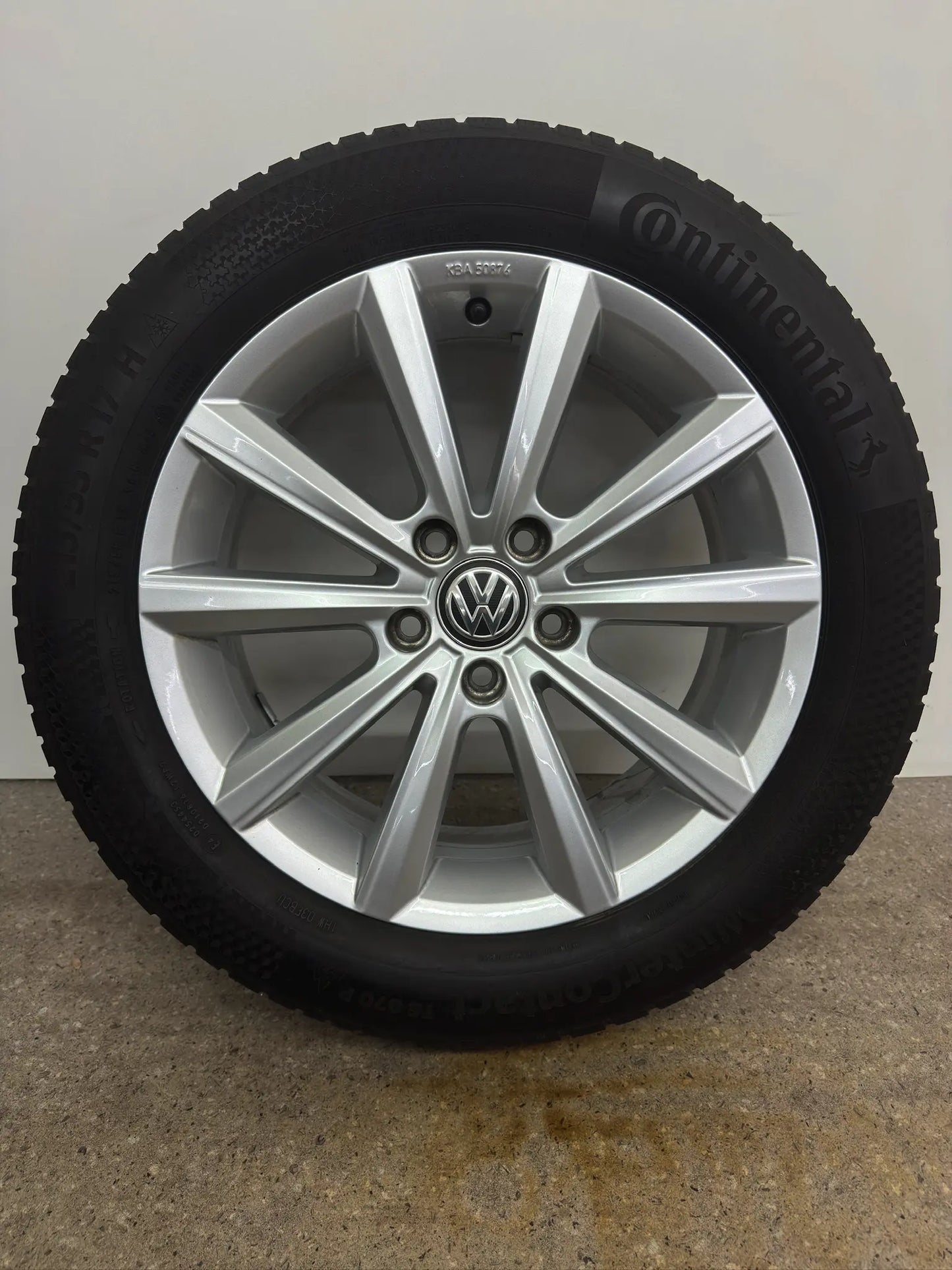 Original VW Passat B8 3G 17 Zoll Merano Winterräder Winterreifen Felgen 3G0071497C Alufelgen 215/55 R17 94H KBA50876 M+S Silber 6,5x17 ET41 5x112 Limousine Variant Winterradsatz