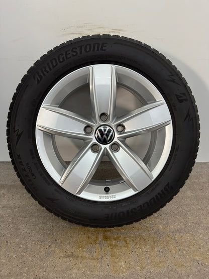 Original VW T-Roc 2GA A1 16 Zoll Corvara Winterräder Winterreifen Felgen 2GA601025Q 2GA071496A Alufelgen 205/60 R16 92H 6x16 ET43 Cabriolet 5x112 M+S SUV Winterradsatz MwSt.