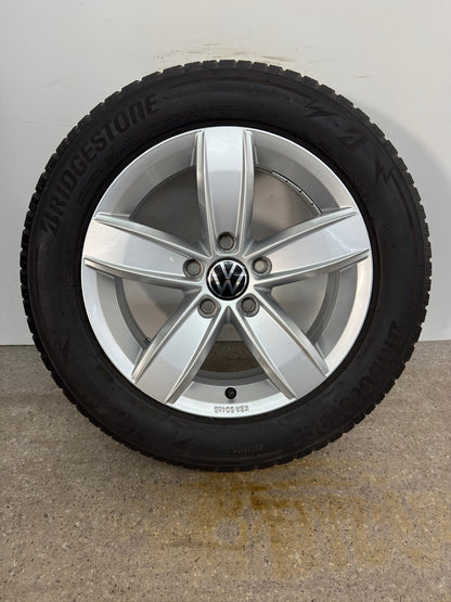 Original VW T-Roc 2GA A1 16 Zoll Corvara Winterräder Winterreifen Felgen 2GA601025Q 2GA071496A Alufelgen 205/60 R16 92H 6x16 ET43 Cabriolet 5x112 M+S SUV Winterradsatz MwSt.