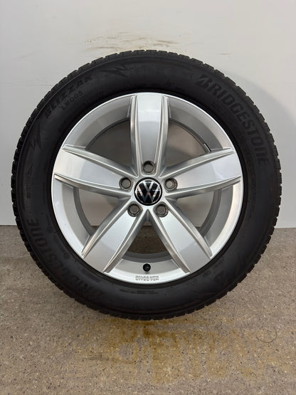 Original VW T-Roc 2GA A1 16 Zoll Corvara Winterräder Winterreifen Felgen 2GA601025Q 2GA071496A Alufelgen 205/60 R16 92H 6x16 ET43 Cabriolet 5x112 M+S SUV Winterradsatz MwSt.