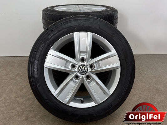 Original VW T5 T6 7E 7H 17 Zoll Devonport Sommerräder Sommerreifen Felgen Alufelgen 7E0601025P Bus Bulli Multivan Transporter Kasten T5.1 T5.2 T6.1 T6.2 215/60 R17 C 104H