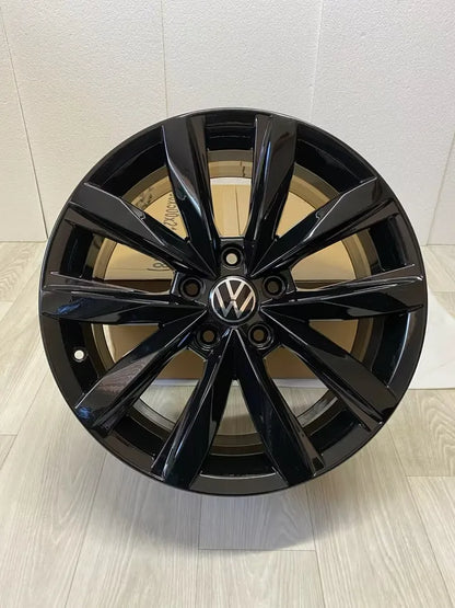 NEU* Original VW T5 T6 7E Springfield 18 Zoll Felgen 7E0601025Q Alufelgen Schwarz 8x18 ET50 5x120 T5.1 T5.2 T6.1 T6.2 Kasten Transporter Multivan Pritsche 7H 7HB 7HM Felgensatz