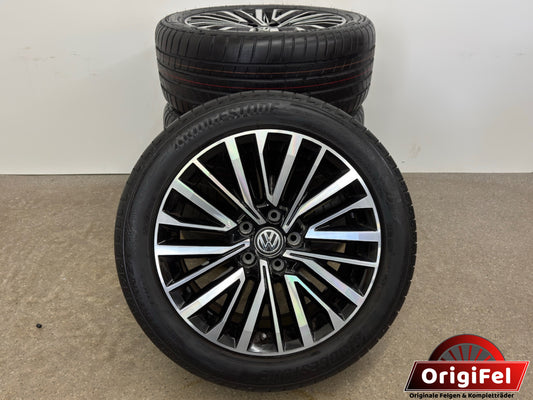 Original VW T5 T6 T6.1 Palmerston 255/45 R18 Zoll Sommerräder 7E0601025S Sommerreifen Felgen Alufelgen Bus Bulli Mulitvan Radsatz California Beach Caravelle